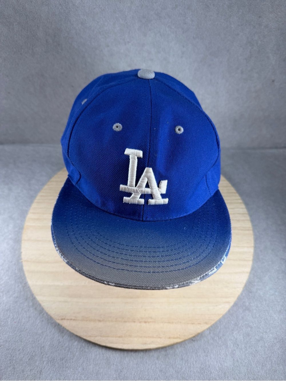 Los Angeles LA Blue Snapback Hat All Over Print Underbrim Flat Bill Cap